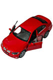 Metal Bmw 3.30 i Oyuncak Lisanslı 1:36 Ölçek Diecast Metal Çek Bırak Kırmızı Renk Araba