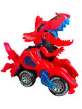 Trex Dinazor Figür Araba Sesli Işıklı Pilli Müzikli  Transformers Robot Dinozor 20Cm