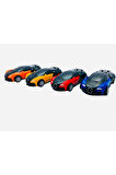 Robota Dönüşen Bugatti Araba 4lü Set