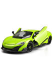 MCLAREN 675T YEŞİL 1/24 Ölçek Diecast Metal Model Araba Koleksiyon