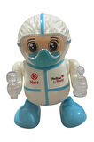 Robot Pilli Işıklı Sesli Müzikli Medical Dancing Robot 18 CM