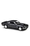 1969 Ford Mustang 429 Siyah 1:24 Model Araba