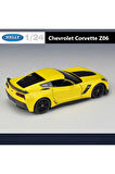 CHEVYROLET CORVETTE Z06 1/24 SARI RENK MODEL ARABA KOLEKSİYON