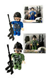 Özel Kuvvetler Mini Asker ve Mini Polis Figür Seti 8 CM Minifigür 2'li MEGASET