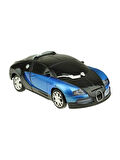 Robota Dönüşebilen Bugatti Araba Işıklı Sesli Müzikli Kendi Kendine Gezen Pilli Oyuncak 20 Cm.