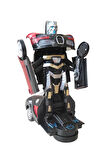 Robota Dönüşebilen Bugatti Araba Işıklı Sesli Müzikli Kendi Kendine Gezen Pilli Oyuncak 20 Cm.