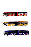 Otobüs Oyuncak Körüklü Çek-Bırak Metal Otobüs Kırılmaz Metrobüs 22 CM