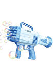 Pilli Roket Atar Köpük Tabancası 32 Delikli Bazooka Bubble Machine