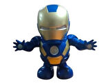 Pilli Işıklı Dans Eden Robot Demiradam Batman Dance Hero Ironman 20 CM