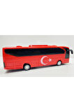 Display Sürtmeli Türk Bayraklı Takım Otobüsü