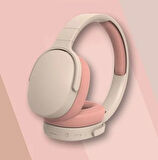 P2961 Pembe Kulak Üstü Kablosuz Bluetooth Kulaklık 