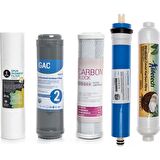 Sulook Açık Kasa Su Arıtma Cihazlarına Uyumlu 5'li Filtre Seti Vontron Membranlı