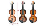 ToyCraft MelodyViolin 39 CM Kayıt Özellikli Işıklı Gerçek Tellere Sahip Keman
