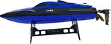 H100 RC Hız teknesi su geçirmez yüksek hızlı 35 CM Mavi RENK