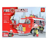 İtfaiye Seti 309 Parça Fire Brigade İtfaiye Aracı ve İtfaiyeci Figürlü Yapım Oyuncağı