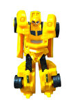 SUPER Warrior Mini Plastik Gövdeli Dönüşebilen Robot Araba 7.5 CM SARI