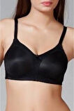1910 Kadın Dolgusuz Balensiz Toparlayıcı Sütyen-Siyah