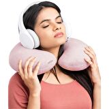 Seyahat Boyun Yastığı Ergonomik Baş Destekli Yumuşak Uçak Otobüs Araba Ev için