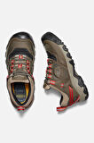 RiDGE FLEX WP M-TiMBERWOLF/KETCHUP - Su Geçirmez Erkek Yürüyüş Ayakkabısı - Kahverengi