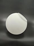 GLOB AVİZE CAMI.HAKİKİ OPALİN.SÜT BEYAZ MAT RENKTE.(Çap:15.00cm-Duy yuvası:7.00cm)(E.27)