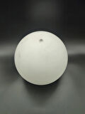 OSMANLI AVİZE CAMI.BEYAZ RENKTE.GRİFLİ.(Çap:15.00cm-Duy yuvası:8.00cm)