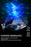 Gökyüzü Projeksiyon Gece Lambası Çocuk Odası Kumandalı Astronot Projektör Uzay Gece Aydınlatması