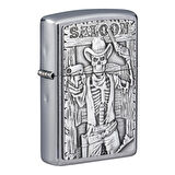 Zippo 207 Saloon Skull Emblem Çakmak