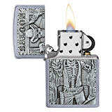 Zippo 207 Saloon Skull Emblem Çakmak