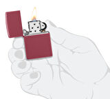 Zippo 49844 Red Brick Matte Çakmak