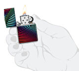 Zippo Rainbow Pattern Design Çakmak