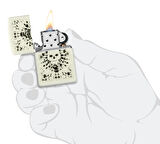 Zippo 49193 Hippie Skull Design Çakmak