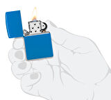 Zippo 48628 Regular Sky Blue Matte Çakmak