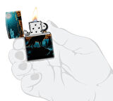 Zippo 49459 Wolf In Moon Design Çakmak
