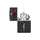 Zippo Çakmak 49778 Rose Dagger Tattoo Design