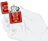 Zippo 49475 Art Deco Design Çakmak