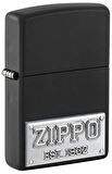 Zippo 218 Zippo Licensed Plate Emblem Çakmak