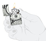 Zippo 49193 Psychedelic Eye Design Çakmak
