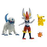 Pokemon Battle Aksiyon Figür ve Figür 4'lü Set PKW2979