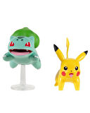 Pokemon Battle Figür Pikachu ve Bulbasaur PKW3281