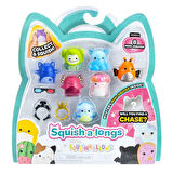 Squishmallows Squish-a-longs 8 Figür + Yüzük Set Seri 2 AL0025