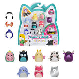 Squishmallows Squish-a-longs 8 Figür + Yüzük Set Seri 2 AL0084