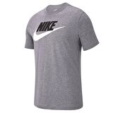 Nike M Nsw Tee Icon Futura Erkek Gri T-shirt - AR5