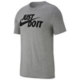 Nike M Nsw Tee Just Do It Swoosh Erkek Gri T-shirt