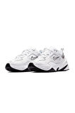  Nike M2K Tekno Leather Sneaker Gerçek Deri Beyaz Kadın Spor Ayakkabısı 