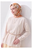 Soft Eşarp Painterly Floral Yeşil Bej