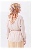 Soft Eşarp Painterly Floral Yeşil Bej