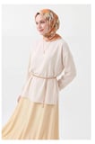 Soft Eşarp Painterly Floral Yeşil Bej