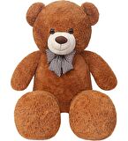Oyuncak 80 Cm Papyonlu Peluş Ayıcık- İthal Kumaş - Premium Koleksiyon Hediyelik Ayı (% 100 YERLİ)