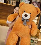 Oyuncak 80 Cm Papyonlu Peluş Ayıcık- İthal Kumaş - Premium Koleksiyon Hediyelik Ayı (% 100 YERLİ)
