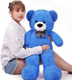 Oyuncak 80 Cm Papyonlu Peluş Ayıcık- İthal Kumaş - Premium Koleksiyon Hediyelik Ayı (% 100 YERLİ)